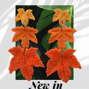 Handmade maple leaf earrings| authentic 925 sterling silver